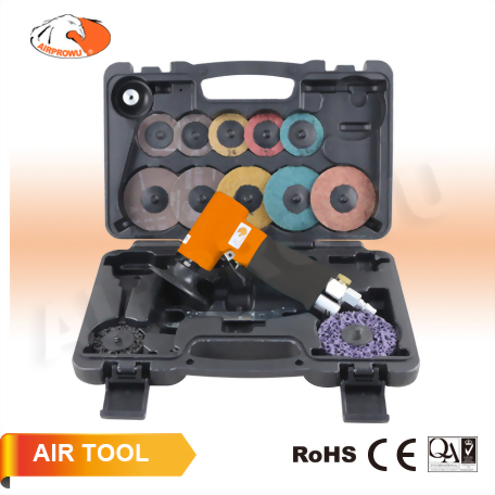 Air Angle Sander Kit w/ 14 pcs Pad