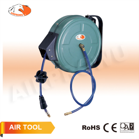 Pu Braid Automatic Air Hose Reel Steel housing w/wall mount bracket