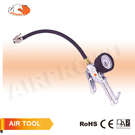3 Function Tire Pressure Gauge w/Straight Chuck