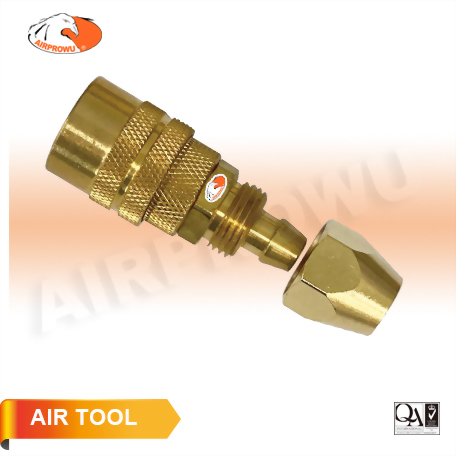 8x12mm PU Hose Brass Coupler (Milton Type)