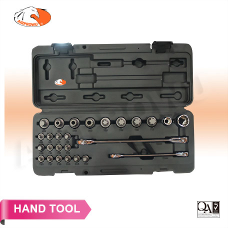 26PCS  Bit Set With Pro Ratchet Wrench_12 & 19mm(H)