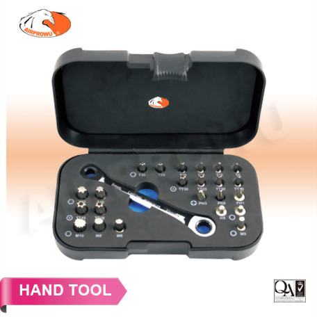 24PCS Bit Set W/ProRatchet Wrench
