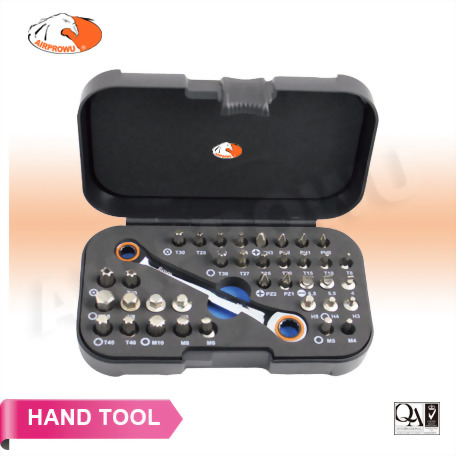 37PCS Bit Set W/ProRatchet Wrench