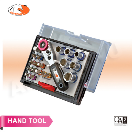 180° Tool Case Color BIT & Socket Set (20PCS)