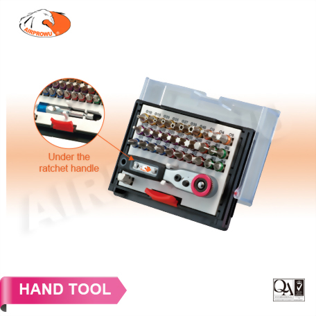 180° Tool Case Color BIT & Socket Set (33PCS)
