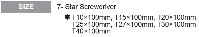7PCS Star Screwdriver Set