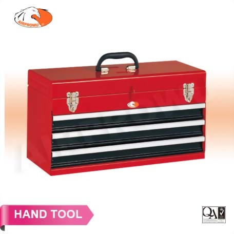 3-Drawer Portable Tool Chest Smooth Action Slides