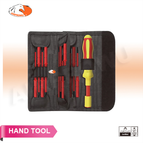 Micrometer Adjustable Insulated Torque Screwdriver Set (17PCS)