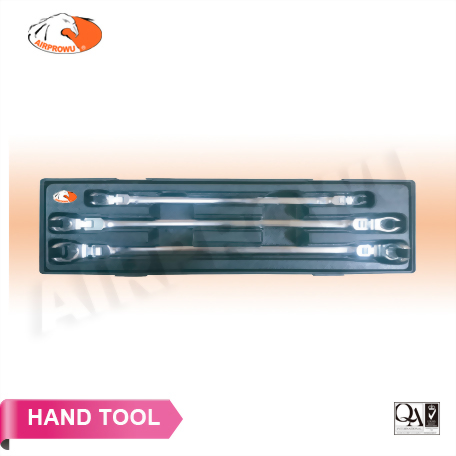 Extra Long Double Open Box Wrench Set -SAE 6x6PT (3 PCS)