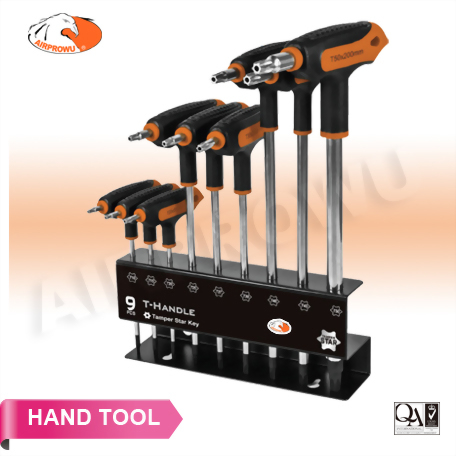 9PCS T-10 Handle Tamper Star & Star Key Wrench Set