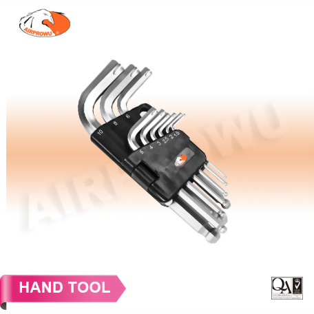 Short Ball Point HETOK Hex Key Set (9PCS)