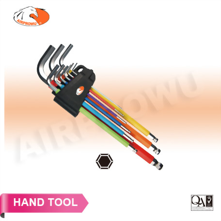 Anti-Slip Color Grip Hex Key Set (9PCS)