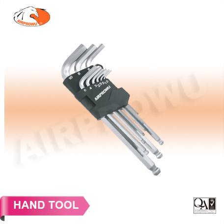 Long Ball Point Hex Key Wrench Set (9 PCS)