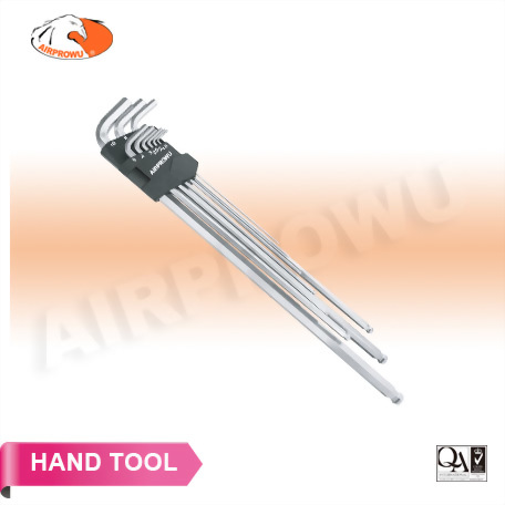 Super Long Ball Point Hex Key Wrench Set  (9 PCS)