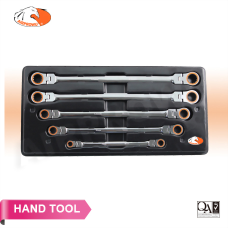 Extra Long Double Box Flexible Spline Ratchet Wrench Set