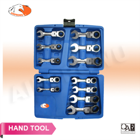STUBBY FLEXIBLE RATCHET WRENCH SET -72T