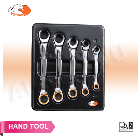 Reversible Double Box Spline Ratchet Wrench Set