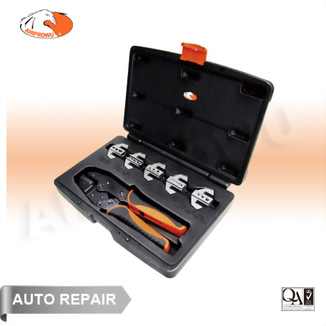 6PCS PROFESSIONAL QUICK INTERCHANGEABLE RATCHET CRIMPING TOOL SET