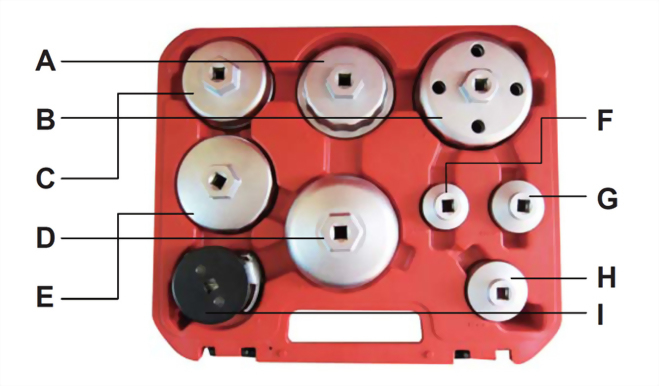 Forged Oil Filter Wrench Set (9 pcs)