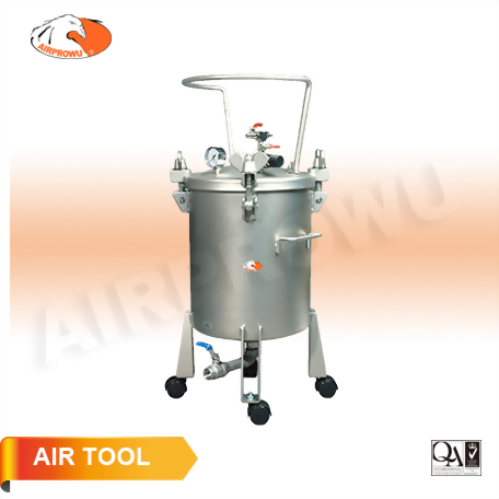 5 Gallon (20 Liter) Stainless Steel Pressure Tank Bottom Fluid Outlet No Agitator