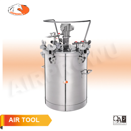 12-1/2 Gallon (50 Liter) Stainless Steel Pressure Tank Top Fluid Outlet Air Agitator