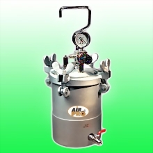 2 Liter Stainless Steel Pressure Pots Bottom Fluid Outlet