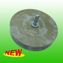 Eraser Wheel w/Plain spindle of Round Shape