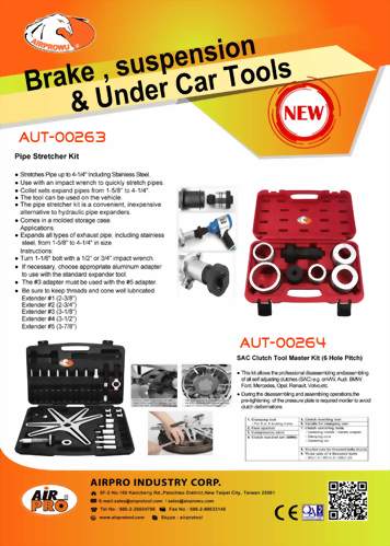 Brake、suspension & Under Car Tools