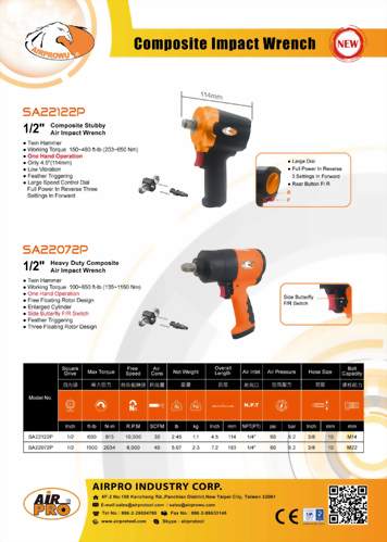 1/2" Heavy Duty Composite Air Impact Wrench