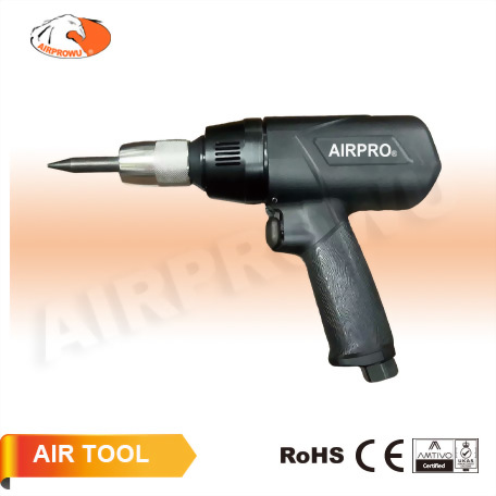 250mm Low-Vibration Air Hammer w/ 2PCS 175mm Cr-Mo Chisel & 1PCS Quick Change Retainer