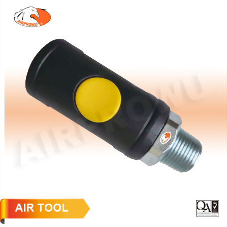 1/2" Male Push Botton Safety Coupler (Milton Type) 1/2" Male Push Botton Safety Coupler (Milton Type)