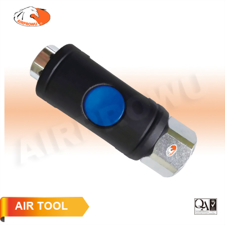 1/2" Female Push Botton Safety Coupler (Nitto Type) 1/2" Female Push Botton Safety Coupler (Nitto Type)