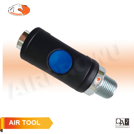 1/4" Male Push Botton Safety Coupler (Nitto Type) 1/4" Male Push Botton Safety Coupler (Nitto Type)