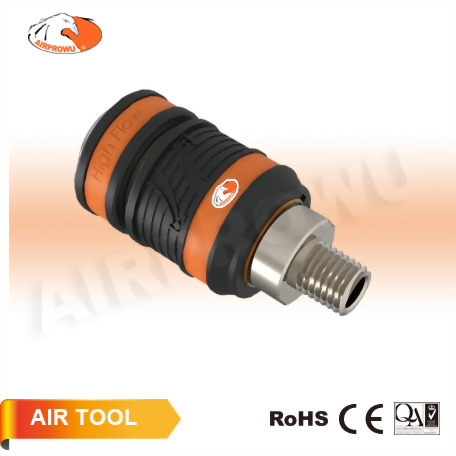 1/4" Male Safety Quick Coupler (Miltion Type) 1/4" Male Safety Quick Coupler (Miltion Type)