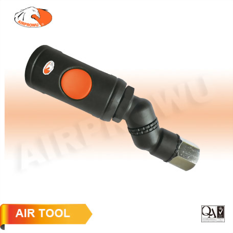 1/8" Female Push Button Flexible Swivel Air Coupler (Orion Type) 1/8" Female Push Button Flexible Swivel Air Coupler (Orion Type)