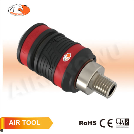 1/4" Male Safety Quick Coupler (Truflate Type) 1/4" Male Safety Quick Coupler (Truflate Type)