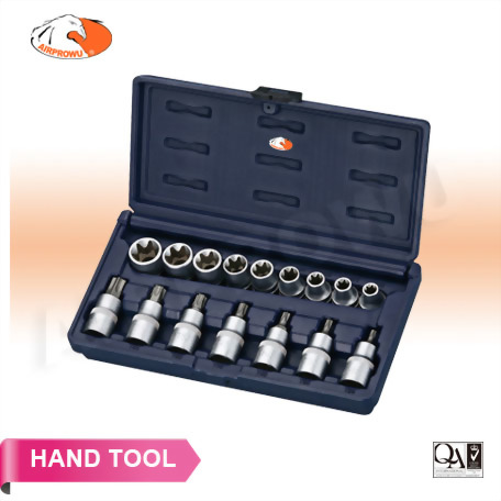 17PCS 1/2" DR. STAR SOCKET & SOCKET BITS SET