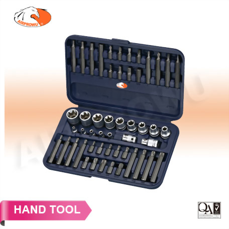 51PCS 1/4" DR. & 1/2"DR. STAR SOCKET & BITS SET