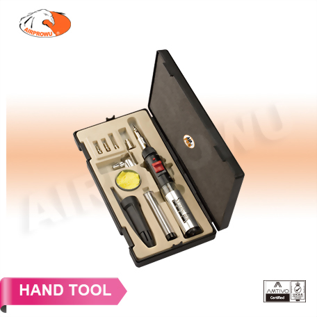 9PCS Professional 3-In-1 Soldering Iron (High End Tip) / Torch / Hot Blower Set