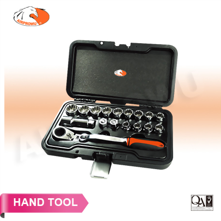 17PCS Flex. Rapid Go-Through Ratchet Set