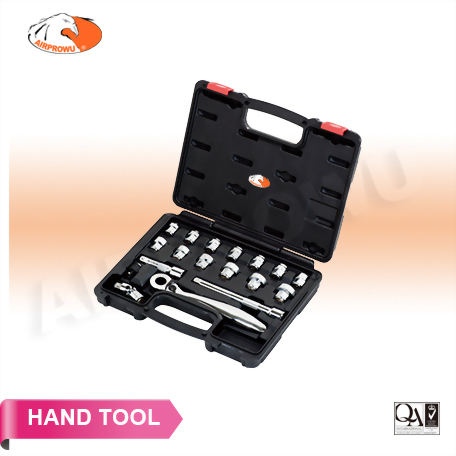 3/8" DR. 17H Insert-Snap Wrench & Super Short Socket Set (18PCS) 3/8" DR. 17H Insert-Snap Wrench & Super Short Socket Set (18PCS)