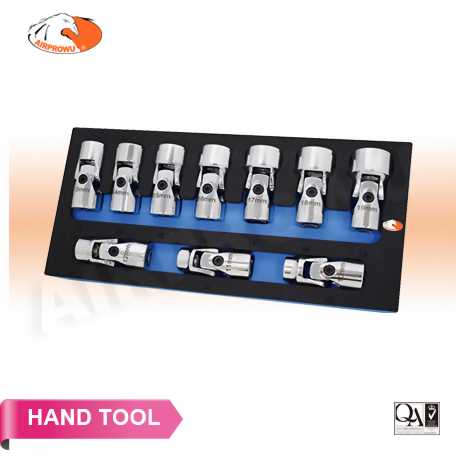 3/8" DR. Universal Joint Socket Set (10PCS) 3/8" DR. Universal Joint Socket Set (10PCS)