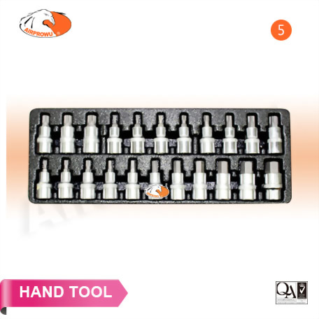 22PCS 1/2" Dr. Bit Socket Set