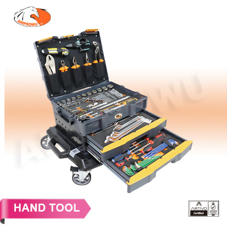 130PCS Tool Set w/ Trolley Platform