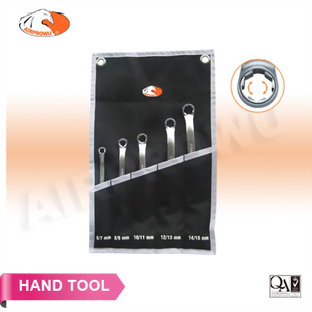 Anti-Shedding Double Ring 45° Wrench Set (5PCS) Anti-Shedding Double Ring 45° Wrench Set (5PCS)