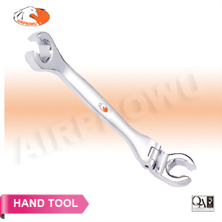 Flexible Head Flare Nut Combination Wrench Open Double-Ring Wrench