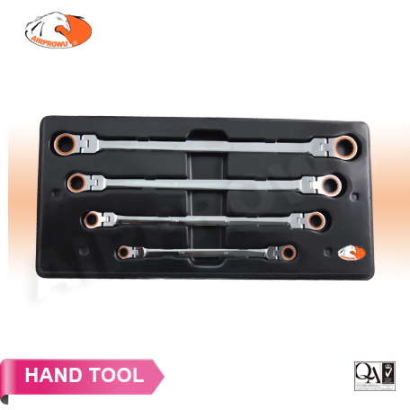 Extra Long Double Box Flexible Spline Ratchet Wrench Set