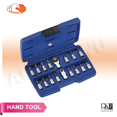 1/4" DR. Slim insert & Ratchet Insert Bit Socket Set (17PCS)