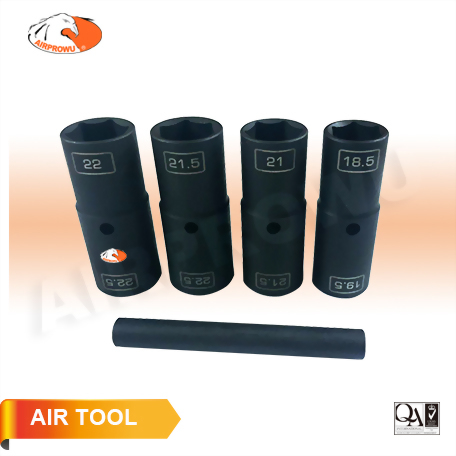 1/2" DR. Flip Impact Socket and Extension Set (5PCS) 1/2" DR. Flip Impact Socket and Extension Set (5PCS)