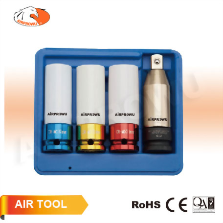 Impact Socket & H.D.T. Adapter Set (4 PCS) Impact Socket & H.D.T. Adapter Set (4 PCS)